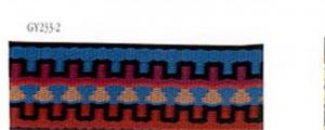 提花编织边缎带 织带 柱条织带