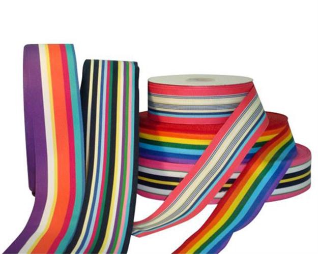彩虹柱条织带 织带 缇花ˊ织带